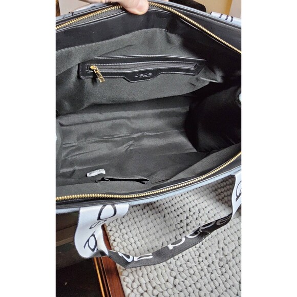 Bebe Hana Canvas Tote in Storm Gray NWT Retails $129 - Picture 10 of 11